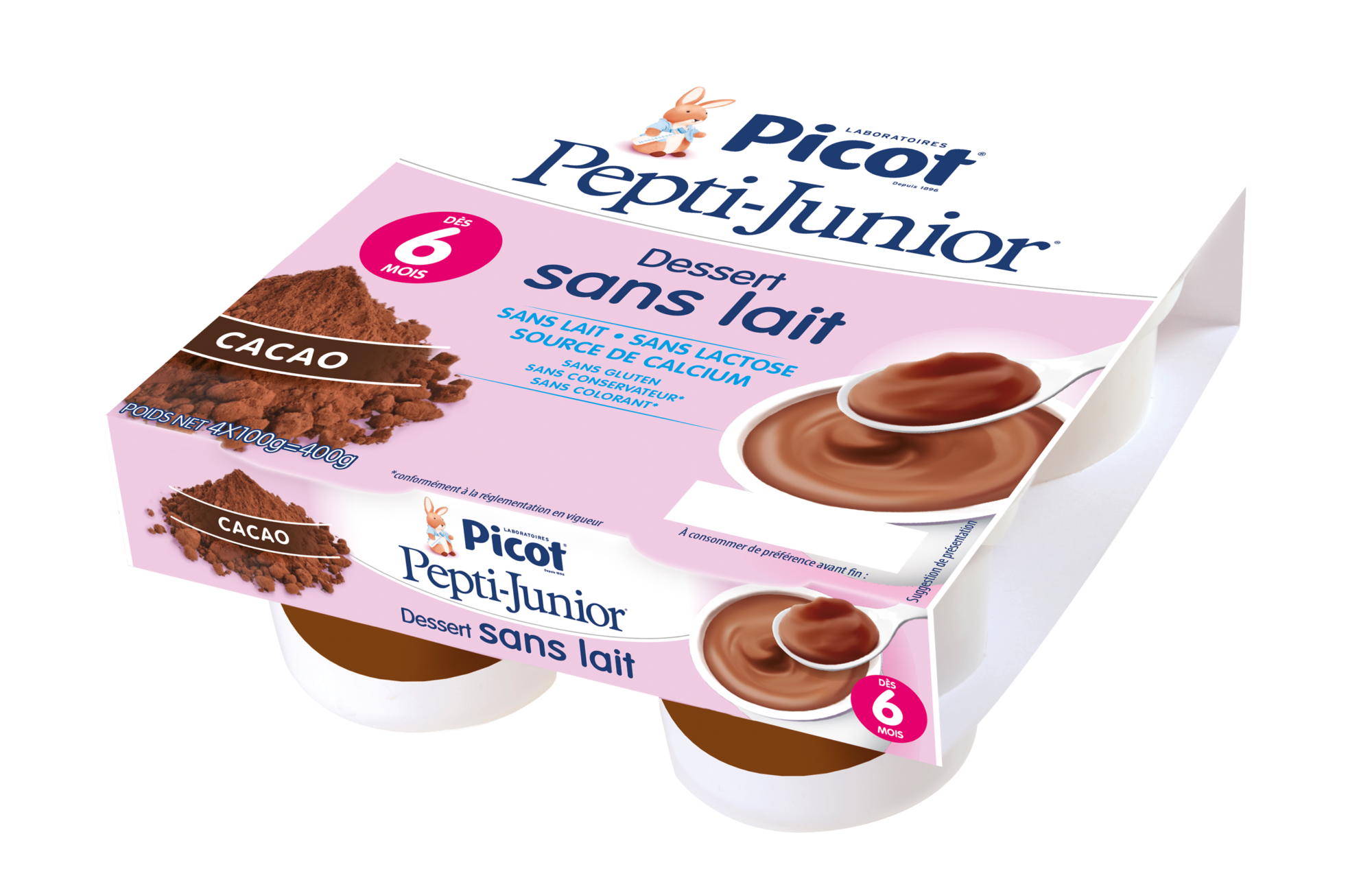 Pepti Junior Dessert Picot Dessert Bebe Sans Lait Cacao Laboratoires Picot