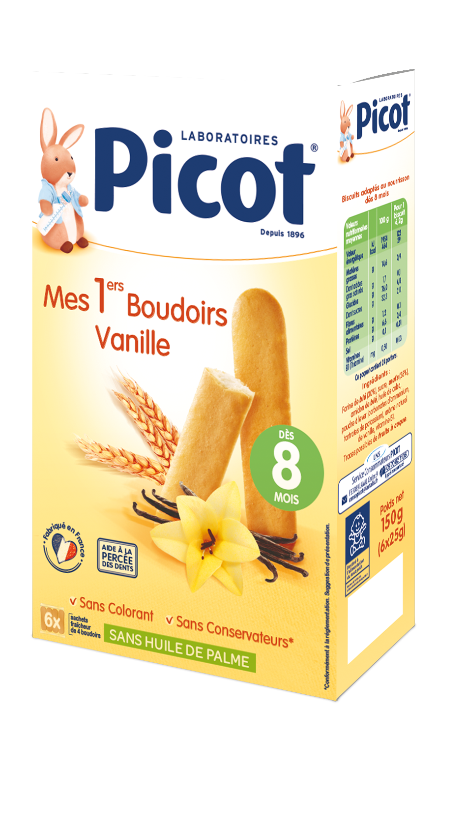 Picot Pepti-Junior Mes 1ers Boudoirs Sans Lait 6 Sachets