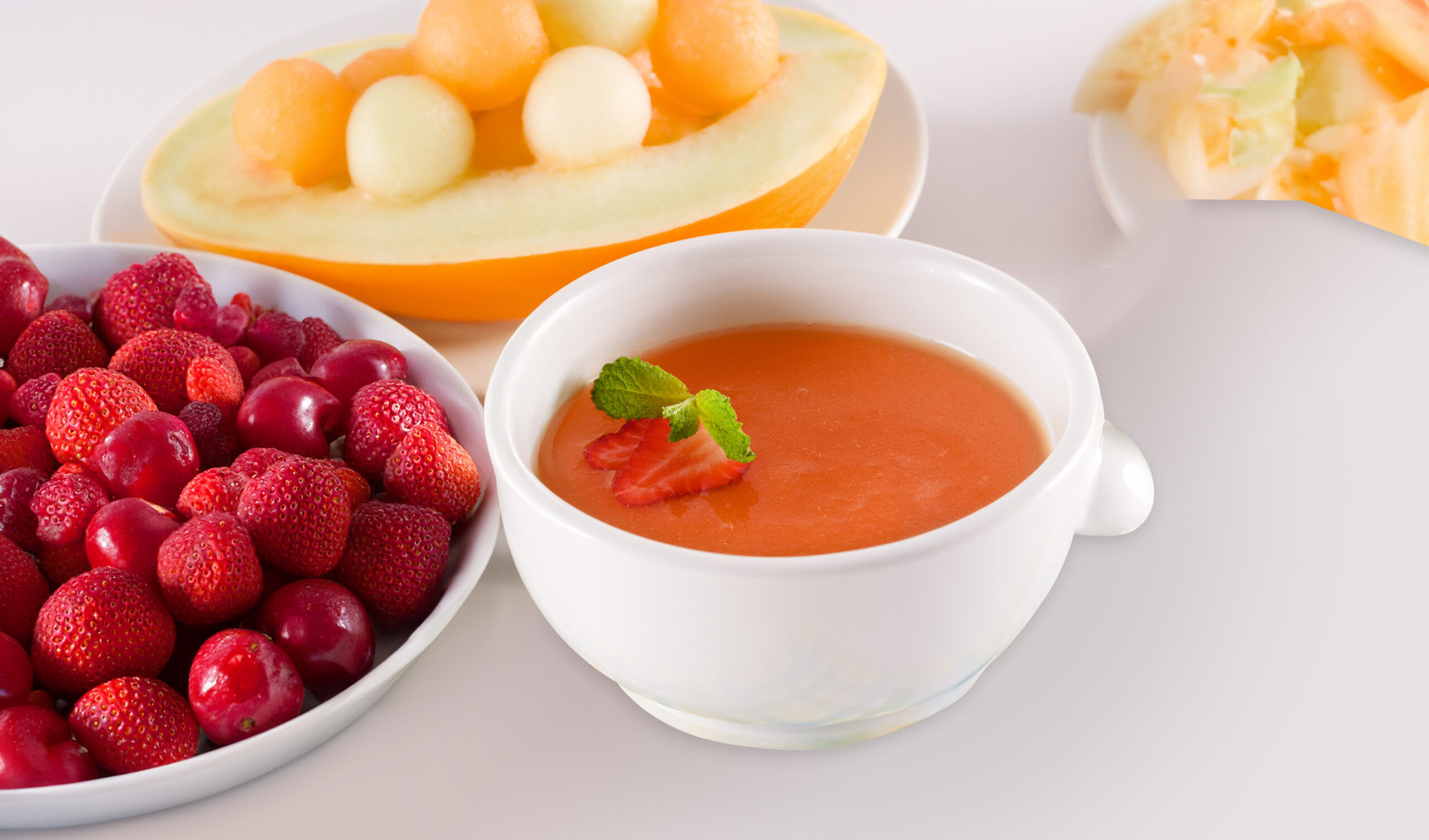 Soupe melon aux fruits rouges - Laboratoires Picot